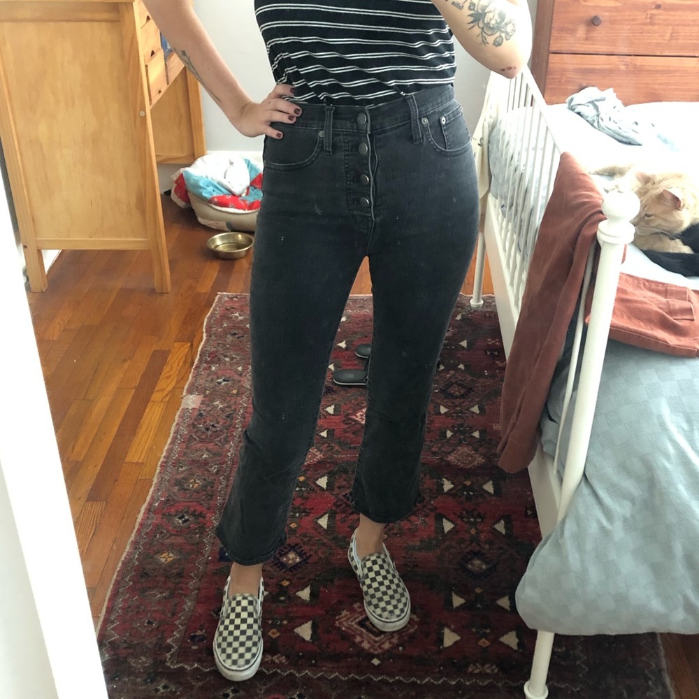 Madewell black Cali Boot jeans